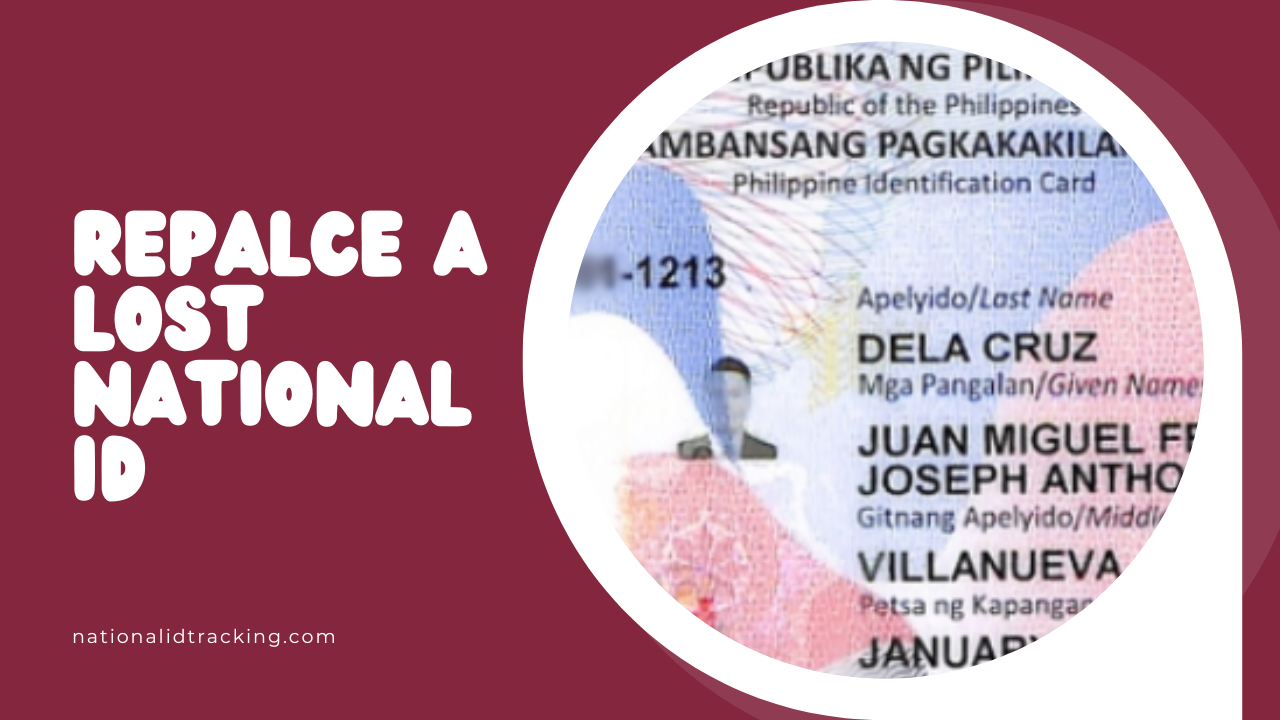 repalce a lost national id