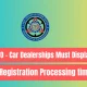 LTO - Car Dealerships Must Display Registration Processing time