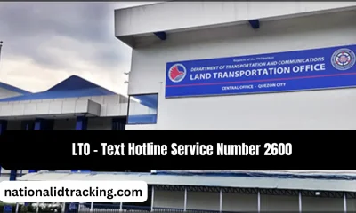 LTO - Text Hotline Service Number 2600